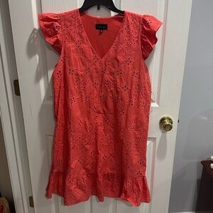 Coral dress perfect for summer!